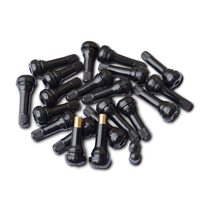10/50/100 Stück Universelle Einsteck-Tubeless-Reifenventilschäfte aus Gummi-Legierung für Auto, Motorrad