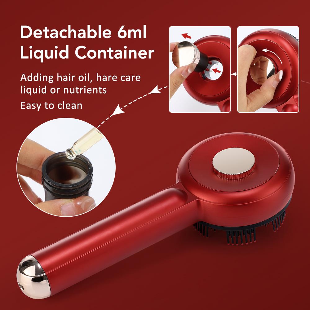 Hair Care Massage Comb EMS Micro-current Head Massager 660 Infrared Red Light Anti Hair Loss Hairbrush Scalp Oil Applicator