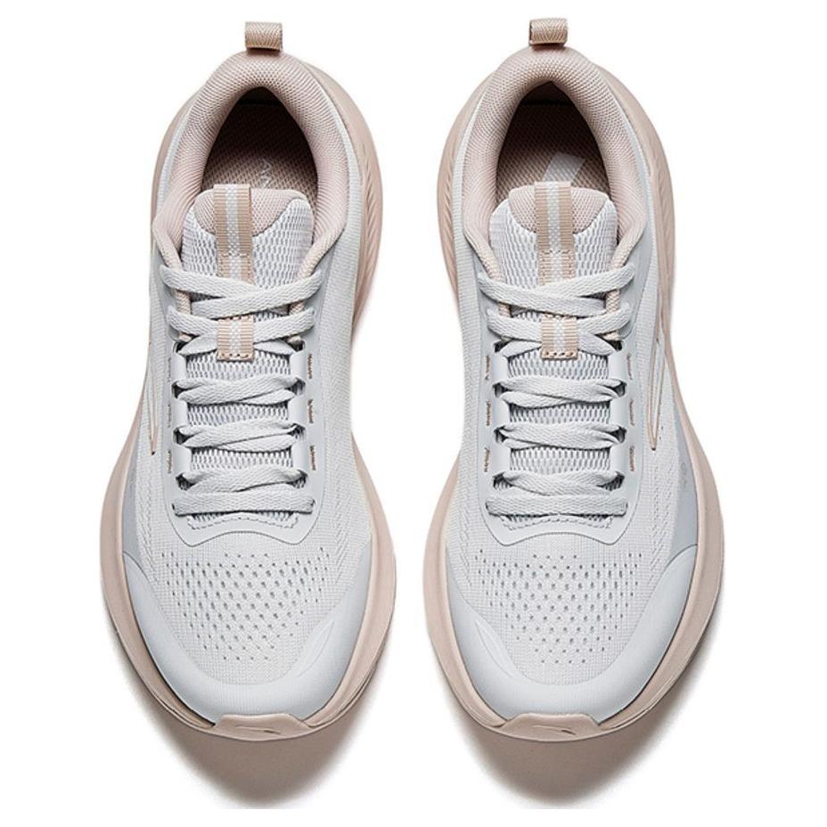 Anta Intercity Comfortable Versatile Non-Slip Wear-Resistant Low-Top Casual Running Shoes Women Sneaker White Pink 122445507-4