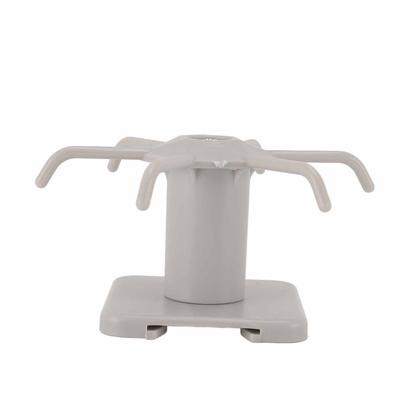 3pcs Strong Bearing Kitchen Utensil Hooks 360 Degree Rotation Adhesive Hanging Rack  For Kitchen