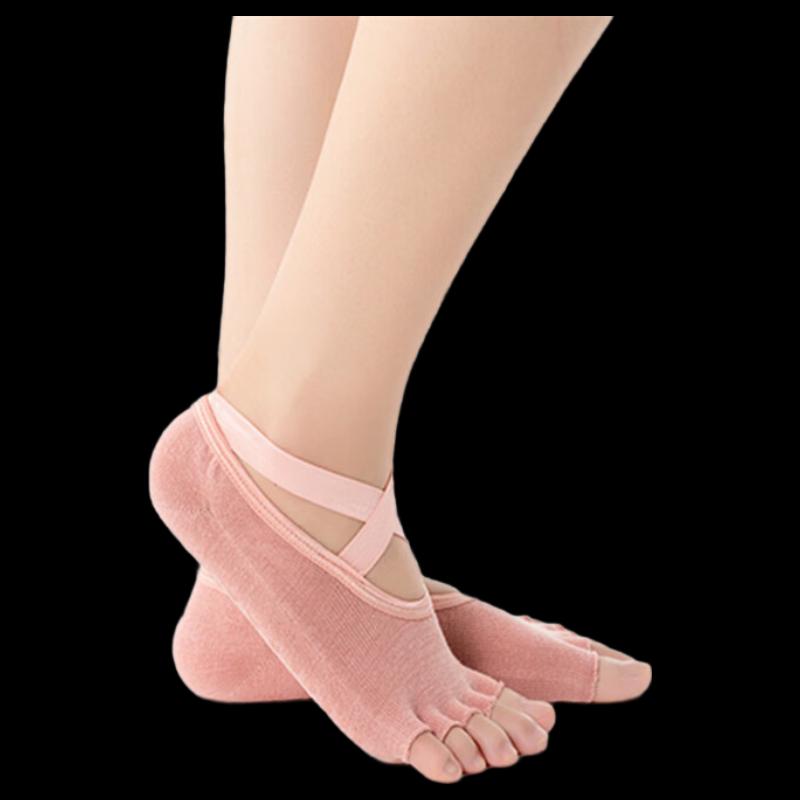 

Pink Open-Toe Five-Finger Yoga & Dance Socks (Pair)