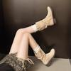 Nouvelles bottes Martin pour femmes, beauté, bottes à talons, bottes de cowboy, tige moyenne, tourisme au Xinjiang, western 2025, belles, radieuses