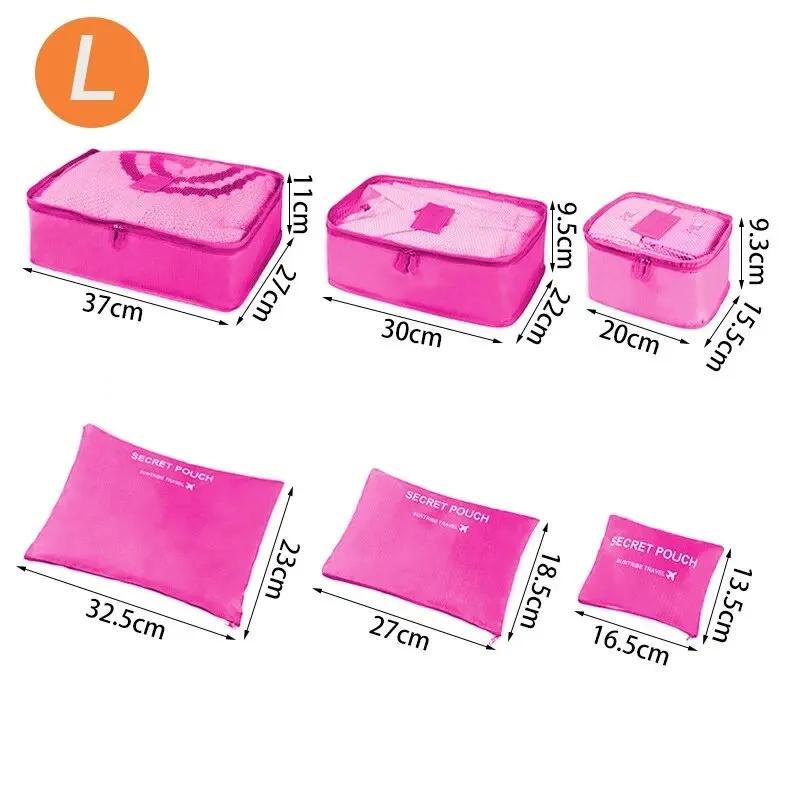 Home Travel 6-piece Clothing Storage and Organizing Bag Thickened Cosmetics Storage Bag Foldable Business Travel Storage Bag
