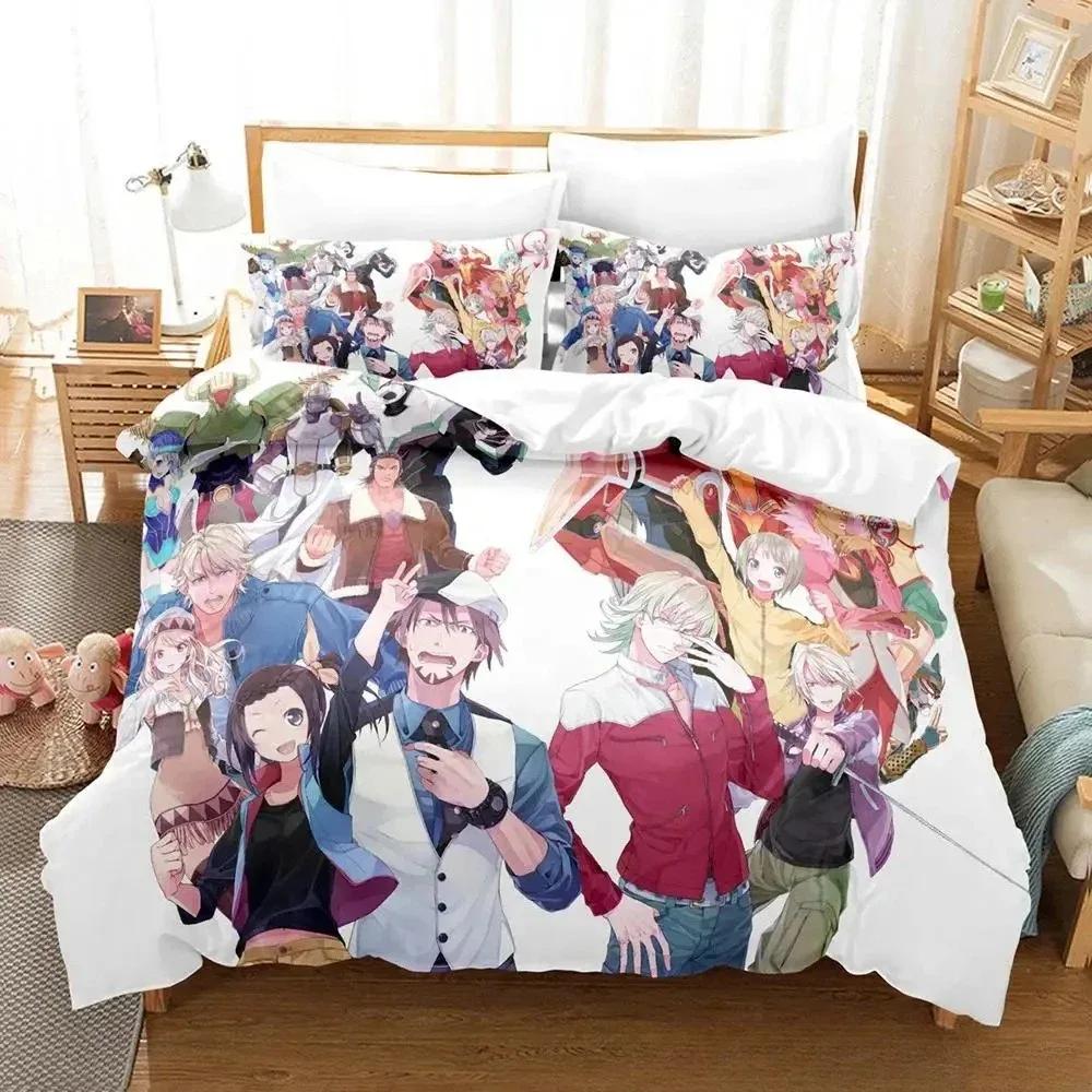 Tiger & Bunny Comfortable Duvet Quilt Cover Pillowcase Bedding Set Children Bedroom Decoration Home Textile