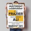 Joe Frazier Boxer Metal Posters Custom Vintage Metal Signs Wall Art Retro Tin Plaque for Man Cave Bedroom Decoration Gaming Home