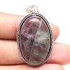 Pendant Fluorite Gemstone Handmade Gift For Her Silver Jewelry 2"