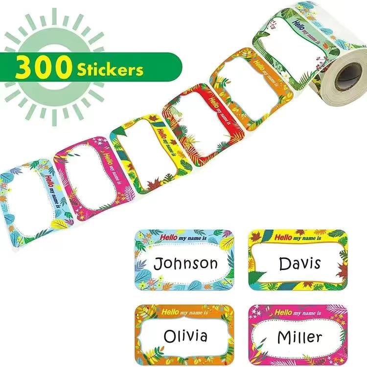 Removable Self-Adhesive Colored Label Paper for Handwritten Notes, Sealing, and Decoration
