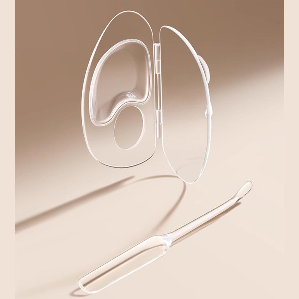 

Складна палітра для рідкої основи, акриловий набір інструментів для макіяжу, набір стрижнів для змішування крему, зберігання, тестова палітра, косметичні косметичні аксесуари чистий