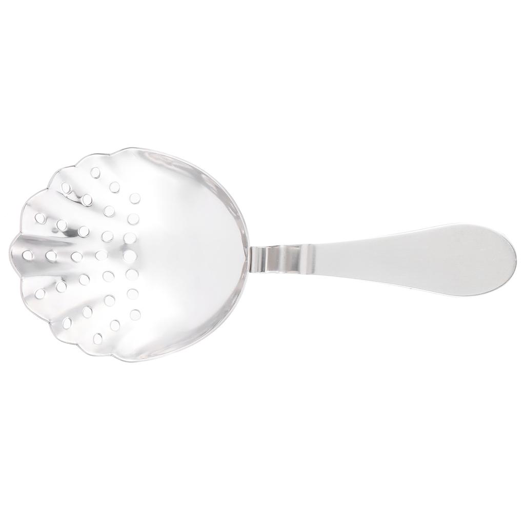 Stainless Steel Bar Strainer Ice Spoon Strainer Filter Kitchen Bar Supplies Accessories Silver