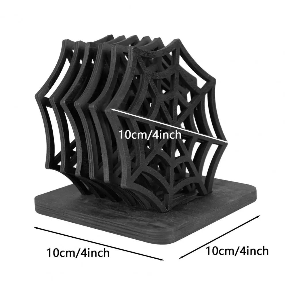 60pcs Spooky Spider Web Coasters Festive Halloween Coaster Halloween Table Decor Halloween Table Placemats Home Decoration Set