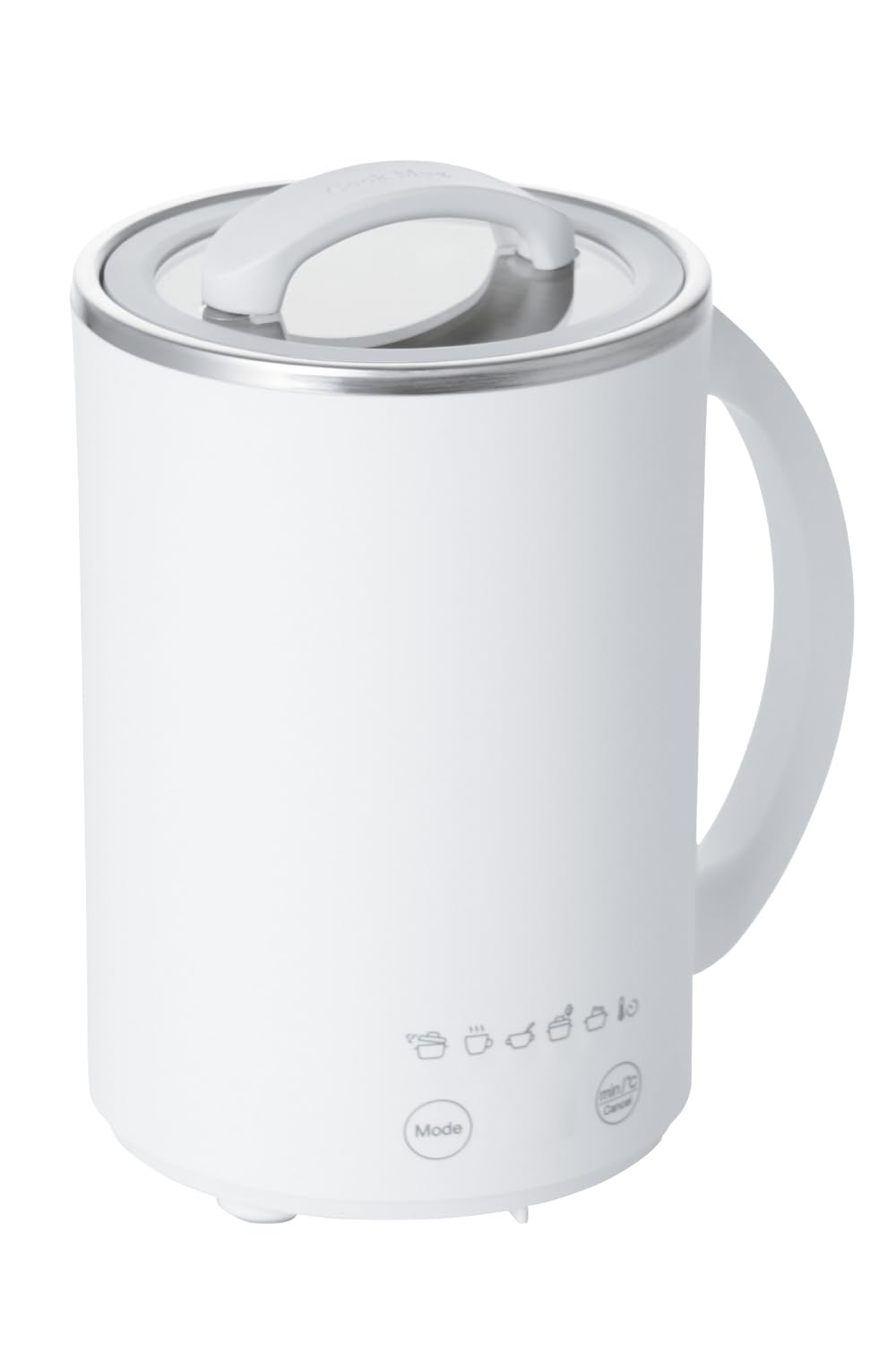 

ELECOM Mug Type Electric Pot Electric Kettle 500mL Cook Mug Keep Soup 6 Modes Cook Mug plus Cable Length White [Boil, Stew, Warm, Retort, Manual] 1.5m
