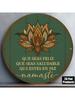 Vintage Round Metal Sign Happiness and Health Wall Art for Living Room Decor