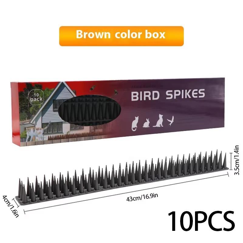 43CM Plastic Anti-Bird Spikes Bird Repeller Anti-theft Bird Proof Prevent Pigeon Cat Thorn Boxed Package Pest Control Tools