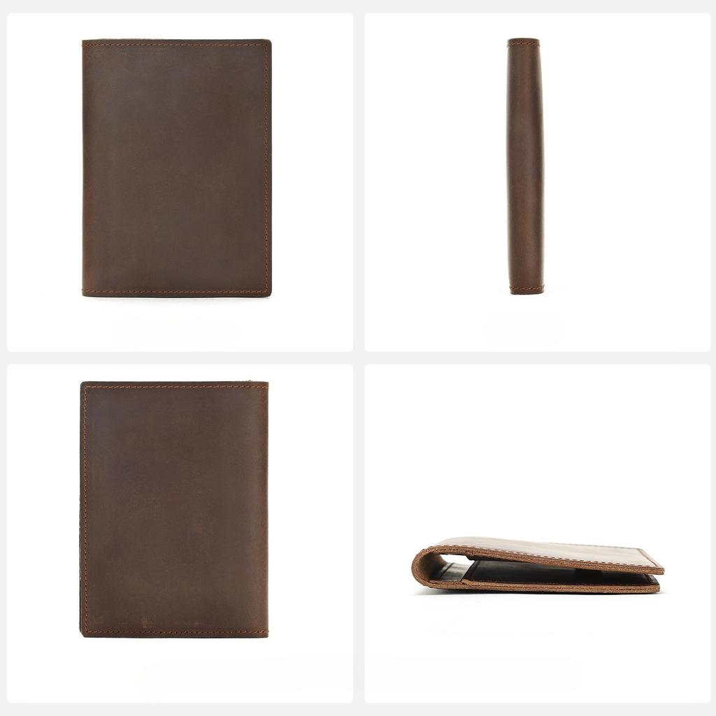 Men's Wallet, Genuine Leather, Crazy Horse Leather Wallet, Card Bag, Multi-color Wallet