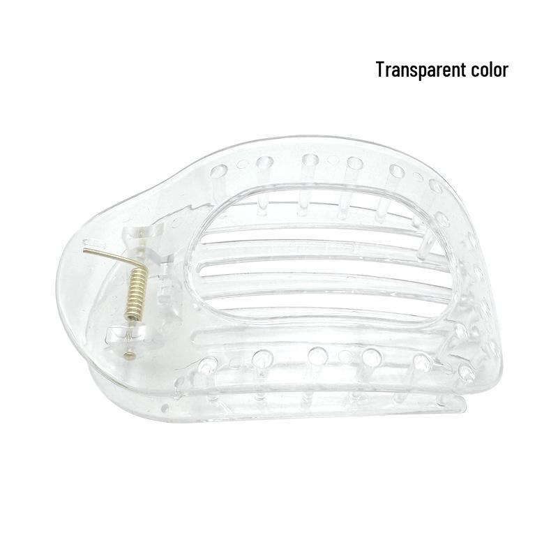 Curved Oval Updo Hair Claw - Temperament Shark Clip