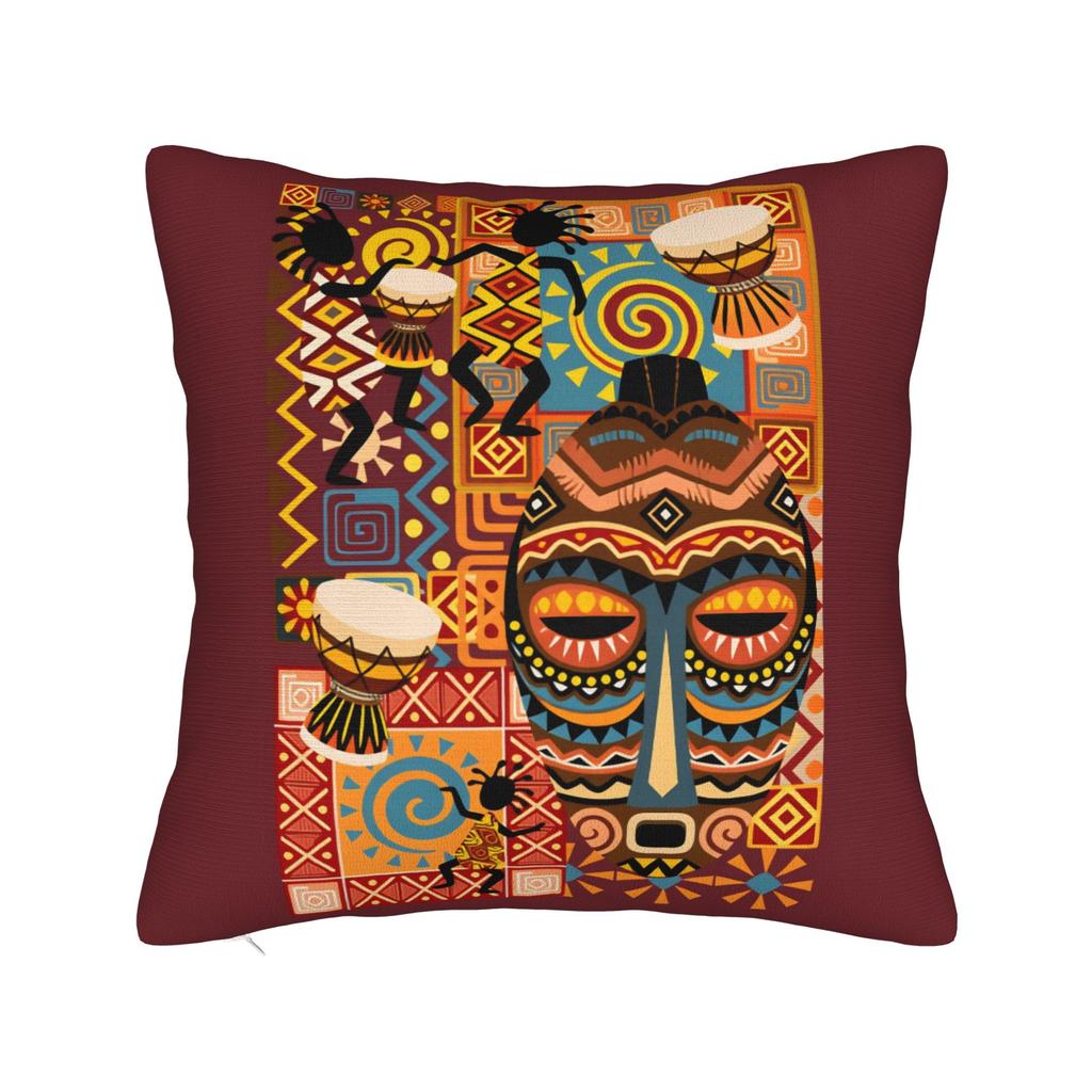 Pillow Case African Pattern Square Pillow Cover For Living Room Chair Funny Pillowcases
