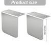 Fleet Permit Sticker Bracket Holder 2 Pack, Metal Truck Display Mount with Two Hole Installation Design for Commercial Vehicle Placard Use
