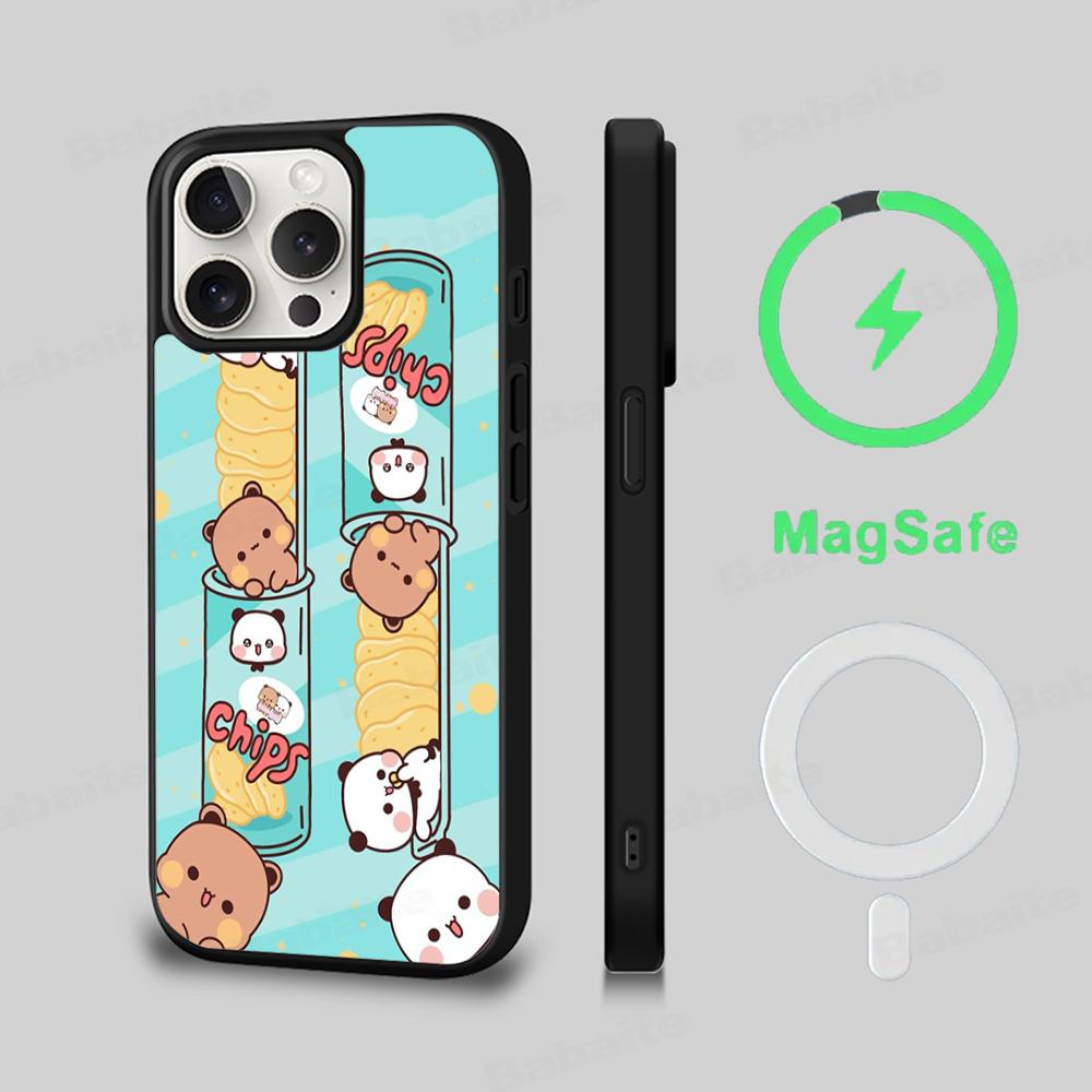 Custodia per telefono bubu dudu Custodia di ricarica wireless magnetica Magesafe Per iPhone 16 11 12 13 14 15 Pro Max Plus Mini