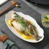 Xiangchong Japanese Style Irregular Ceramic Fish Plate