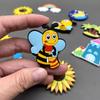 12 Stück Cartoon-Kühlschrankmagnete aus PVC für Kinder, süße Bienen, magnetischer Magnet für Kühlschrankdekor, lustiges magnetisches Zubehör für Zuhause