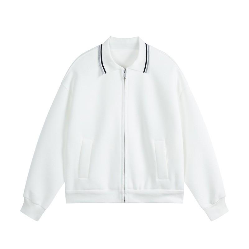 Unisex Oversized Cotton Hoodie Jacket Casual Zip-Up Outerwear Teens Adults