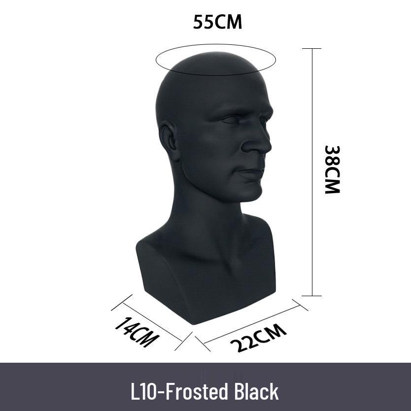 Multifunctional Display Mannequin Head for Spray Paint Hat, Bow Tie, Glasses, and Mask Props