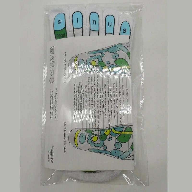 Acupressure Socks Physiotherapy Massage Relieve Tired Feet Reflexology Socks Foot Point Socks Full English Illustration