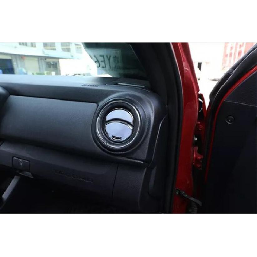 For Toyota Tacoma 2016- Car Dashboard Air Vent Cover Trim ABS Chrome 8pcs