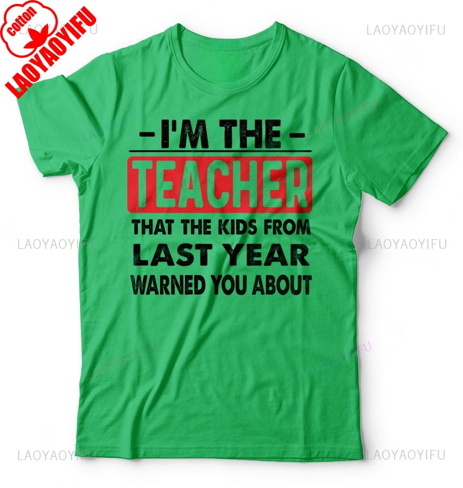 Back To School Teacher TShirt Funny School Year ShortSleev Unisex Unisex Summer Cotton Printed TShirt Casual Streetwear Clothes