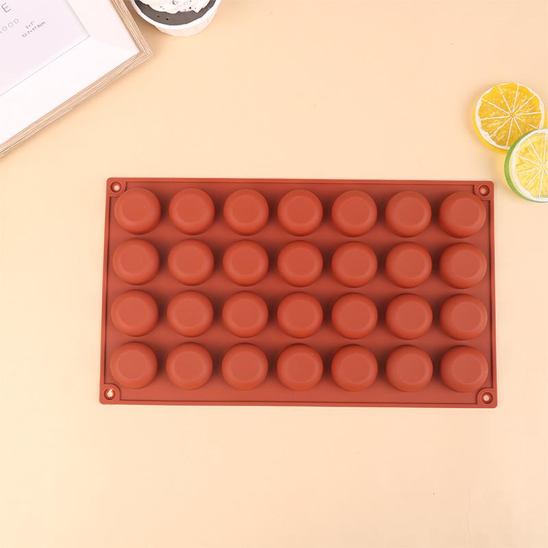 

1 шт. 28-гнездная сплющенная круглая силиконовая форма для торта, мусса, инструменты для выпечки 1pc