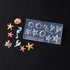 1 Pcs Seashell Starfish Jellyfish Shellfish 3D Silicone Nail Mold Summer Ocean Series Diy Silicone Mold Butterfly Nail Art Mold