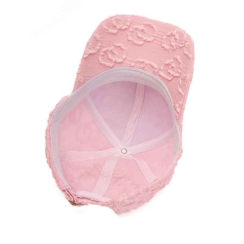 Baseball Cap Women Summer Thin Lace Flower Cap Sunshade Cap