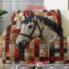 Realistic Horse Art Pattern Decorative Throw Blanket for Sofa, Bed, Living Room, Home Decor, and Interior Styling