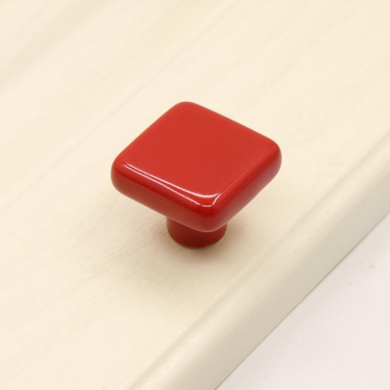 Cabinet Handle Square Ceramic Cabinet Door Pull Solid Structure Easy Installation Handle Knob DIY Furniture Accessories