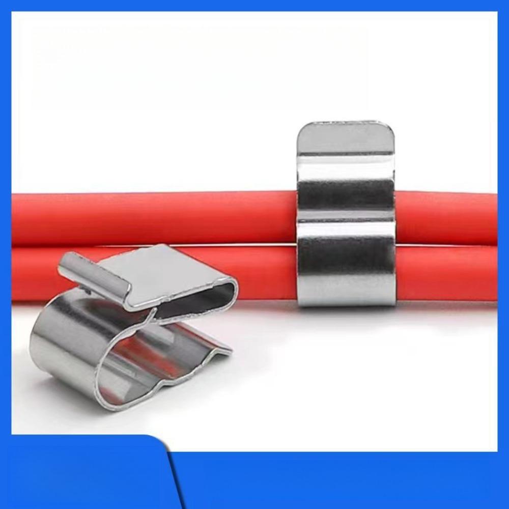 50/20 Pack Solar Panel Wire Clips for 2x6mm Stainless Steel Cables Photovoltaic Trailer Wire Clip