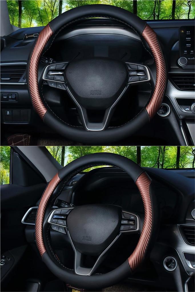 Yinki Steering Wheel Cover for Kei Universal Protective Interior Comfortable to the Cars, Fit, Multi-Vehicle Cover, All-Season Parts, Accessories,
