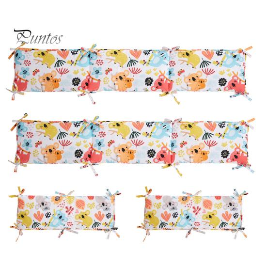 4 Pcs Bed Fence Breathable Mesh Liner Anti-Collision Cushioned Pads Easy To Install Soft Padding for Sides Padded Covers