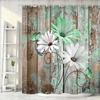 Chrysanthemum 3D Print Waterproof Polyester Shower Curtain