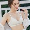 French Lace Triangle Cup Teenage Girls Without Marks Small Breast Underwear Female Thin Section Without Steel Ring French Lace Sexy Bra