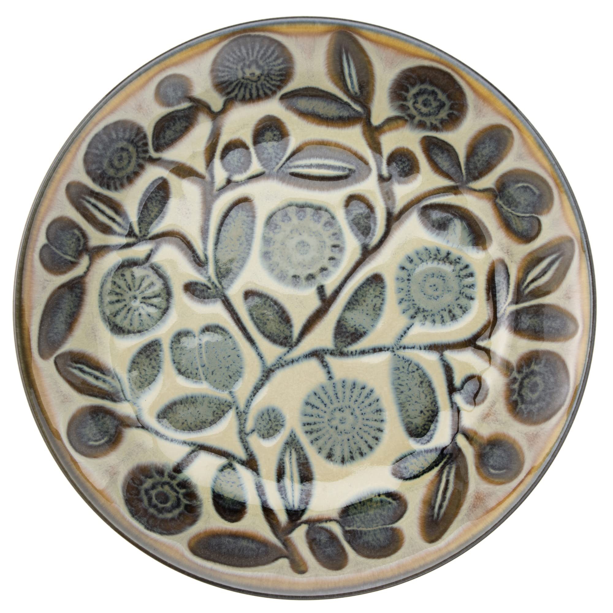 

Тарелка для пасты карри Marusan Kondo Classico с цветами и оливками, размер прибл.. 7.5, H10.200, 21802