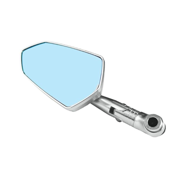 

Corrosion Resistant Handlebar Rear View Reflectors Adjustable for Riders Motorcycles Scooter Easy Adjustment Waterproof серебряный