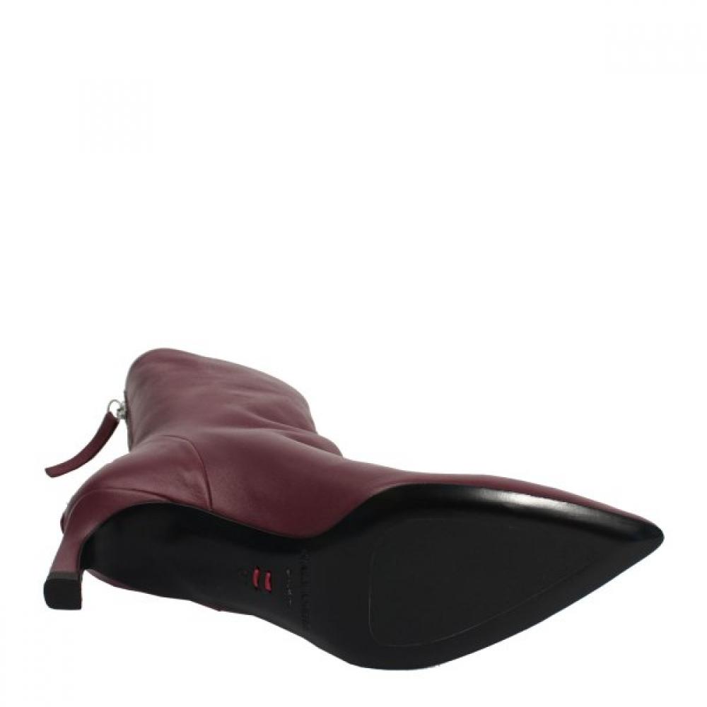 Riccio Anna Pointed Mid Heel Ankle Boots Rc43hal002wn