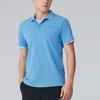 Li Ning Fitness Series Solid Color Logo Print Short Sleeve Polo Shirt Men Tops Paris-Blue APLT029-10