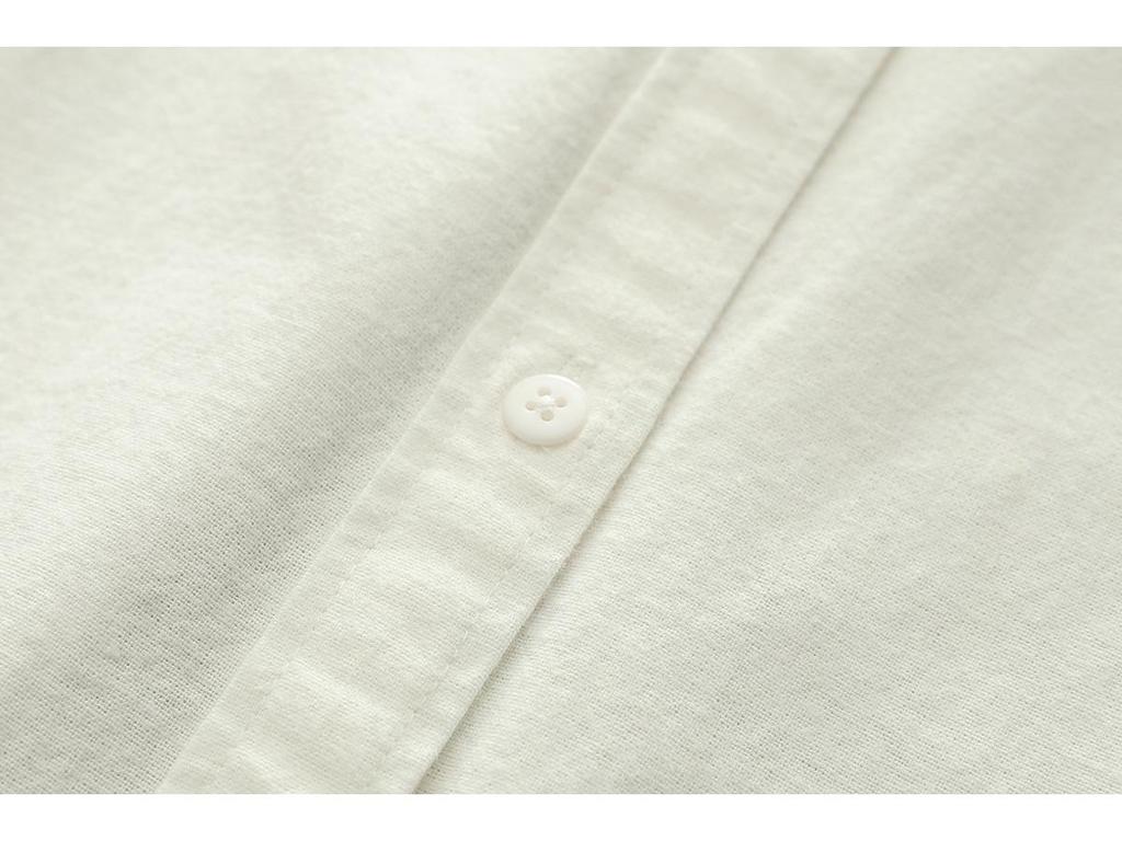 Women's Casual Round Neck Long Sleeve Brushed Cotton Shirt for Winter and Autumn