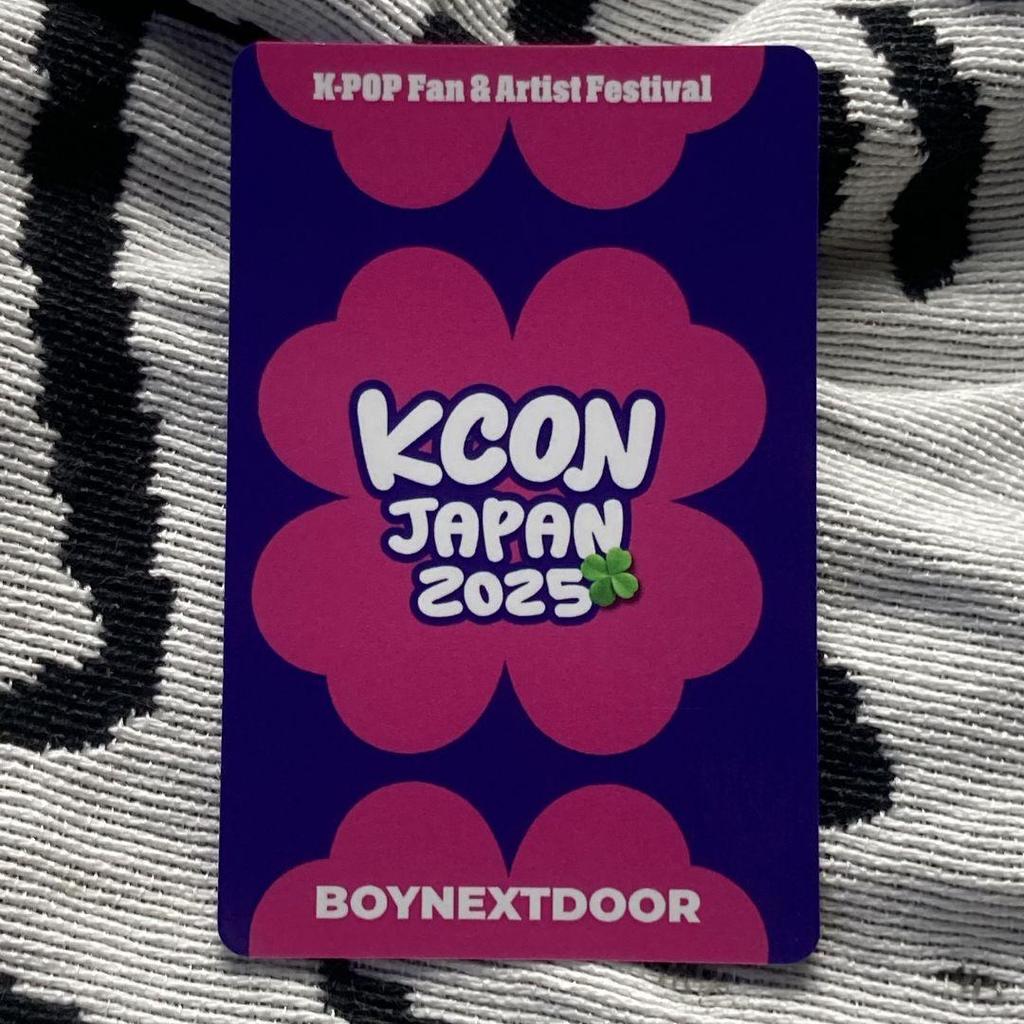 [USED] Unac KCON JAPAN Limited BOYNEXTDOOR Trading Card