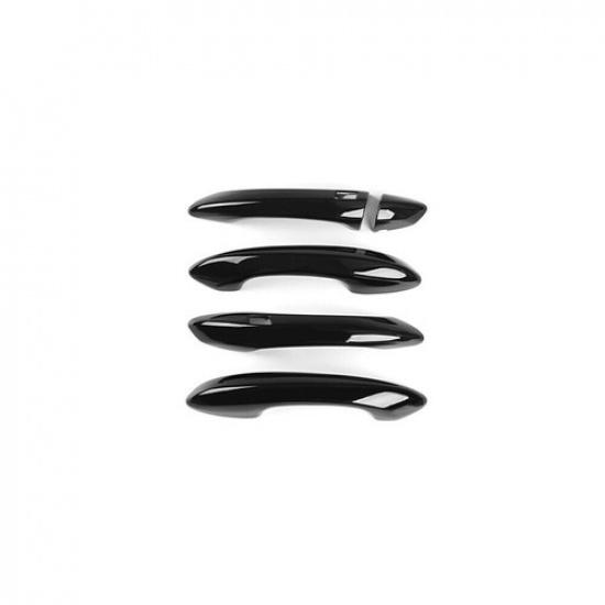 4x ABS Black Side Door Handle Cover for For Hyundai Tucson -25 Touch Version