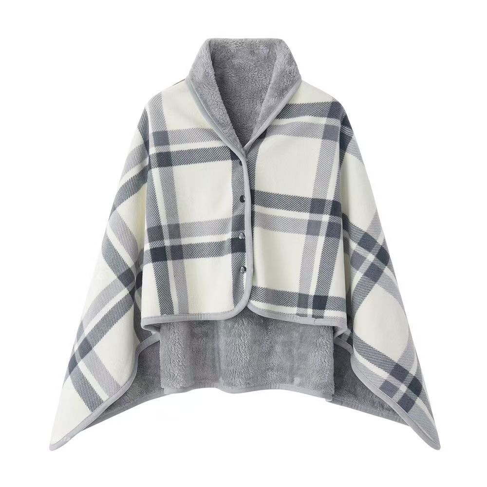 Shawl Blanket Nap Dual-purpose Leg Cover Small Blanket Office Person Cloak Thickened Sofa Blanket Lunch Break Multifunctional