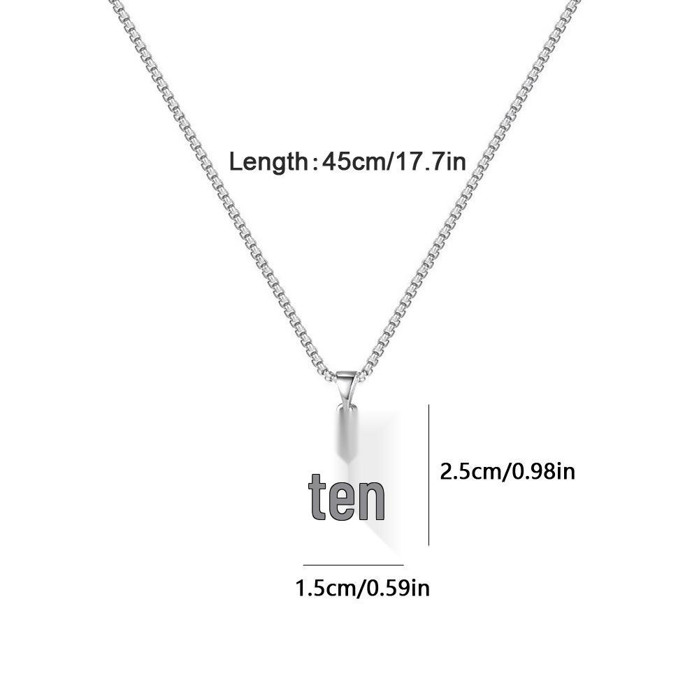 Elegant Grand Fade-Resistant 2.5 Square Pearl Stainless Steel Cross Necklace with Hand-Polished Mirror Finish