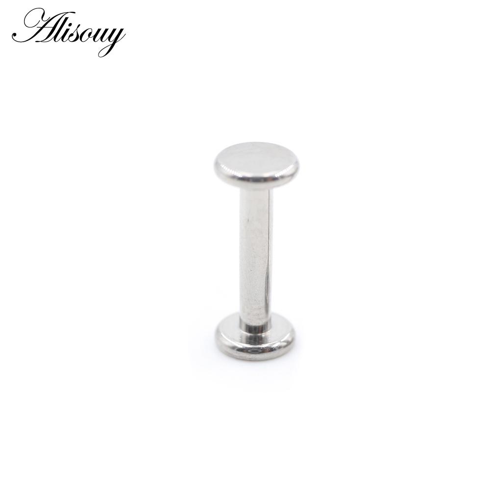 1ks titan s vnitřním závitem plochý eloxovaný kroužek na rty labreta do ucha Náušnice s tragusovou chrupavkou na činku Šperky na tělo