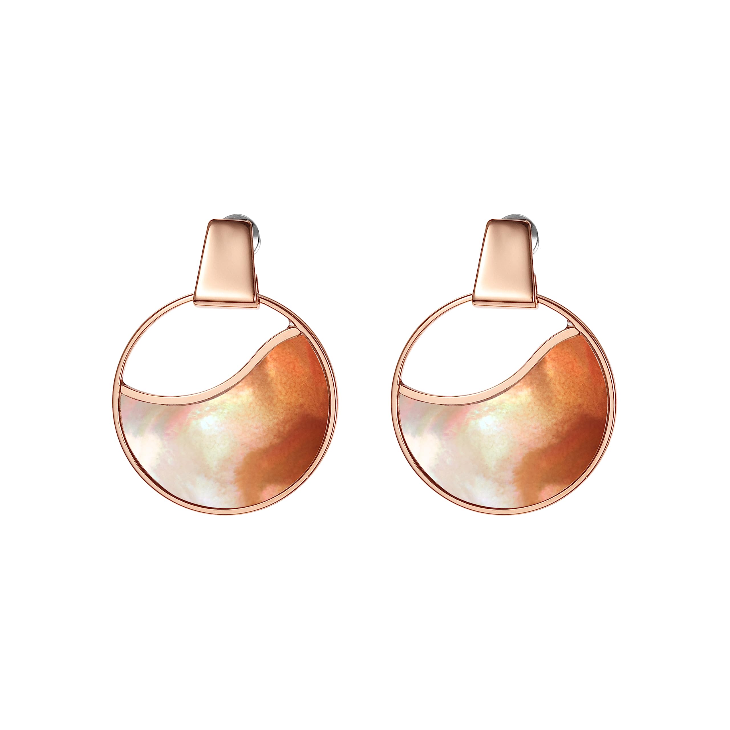 

Skagen AGNETHE Mother of Pearl Gradient Sepia Drop SKJ1743791 Women s Earrings,
